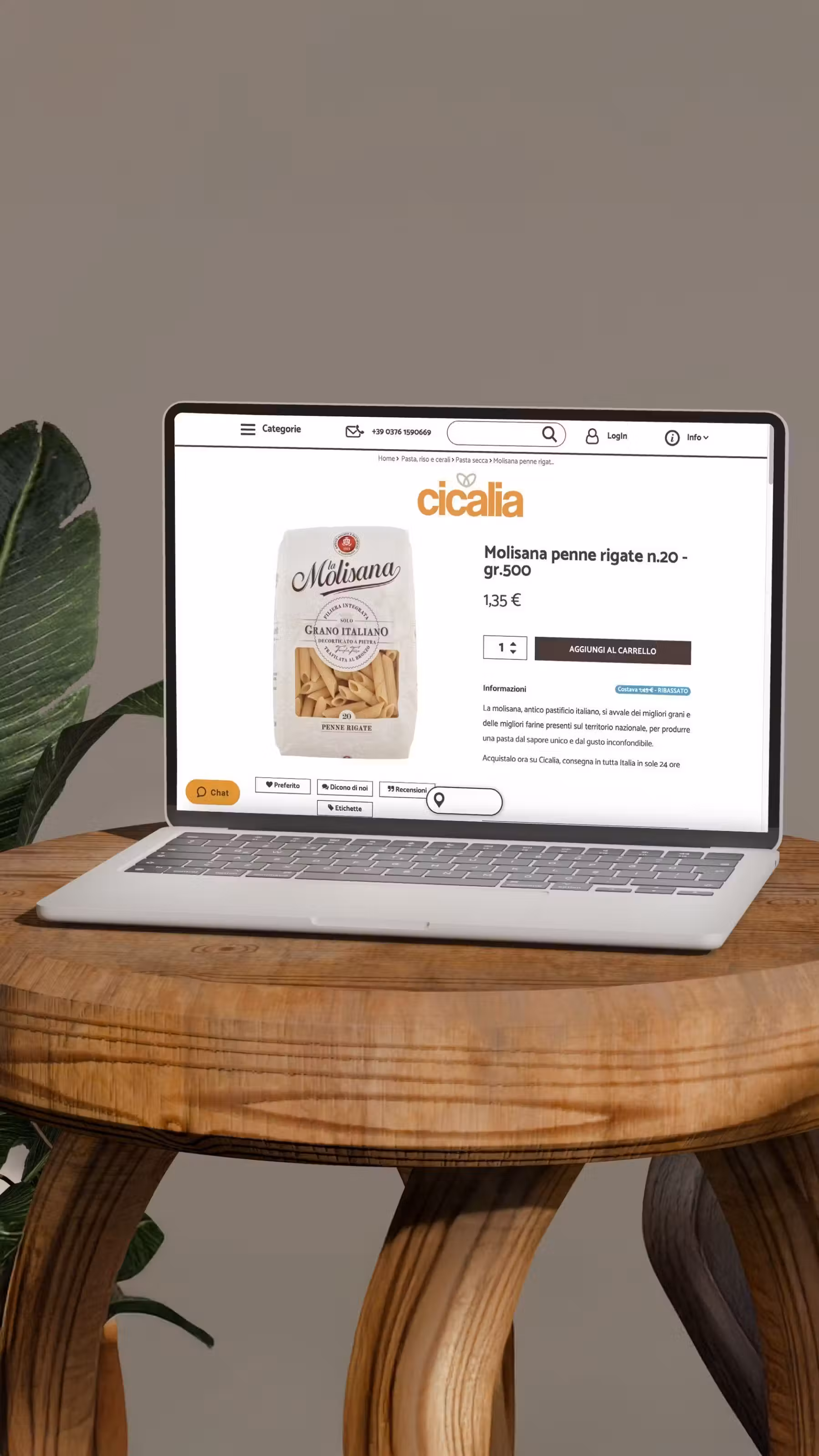 Immagine di presentazione sezione sito web