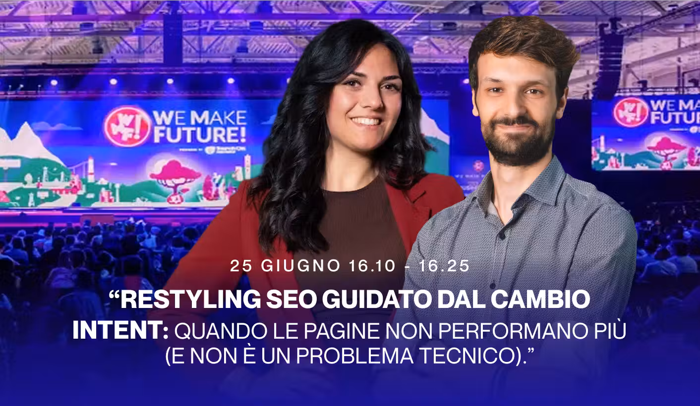 **WEB MARKETING FESTIVAL - GIUGNO 2026**

Stessa data, stesso luogo, ma altri speaker sul palco. Una tematica più tecnica, trattata da M. Mella e F. Vena per approfondire le complicazioni per le PMI legate ai processi di migrazione da uno stack tecnologico ad un altro, e le relative implicazioni operative.
