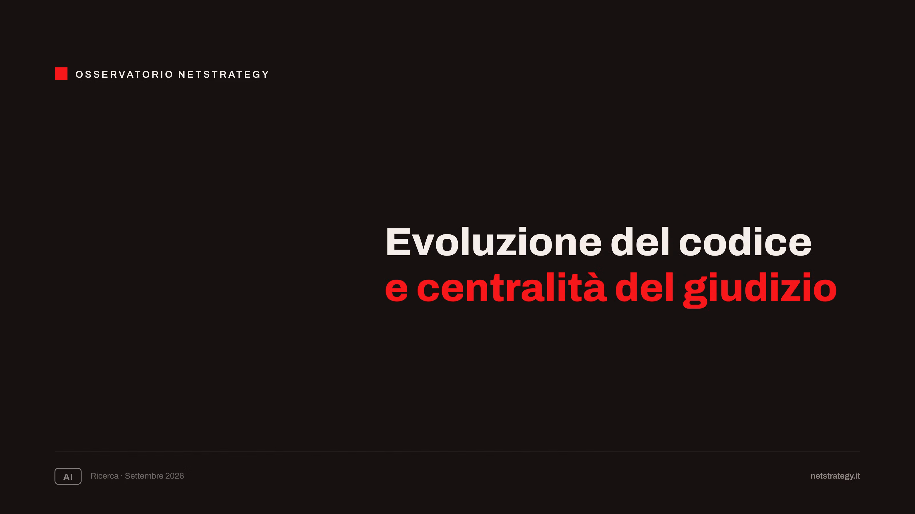 Immagine articolo Evoluzione del codice e centralità del giudizio: cosa succede a una codebase dopo mesi di sviluppo assistito dall'AI