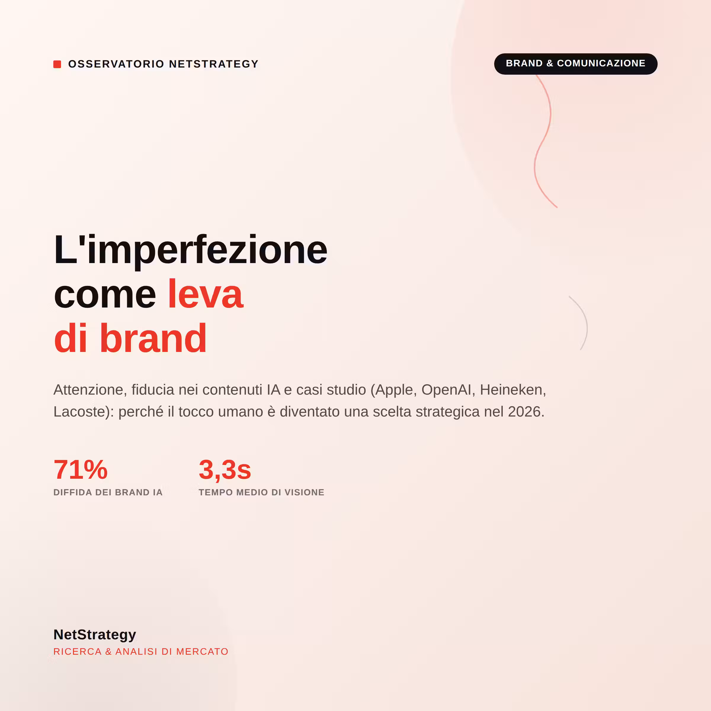L'imperfezione come leva di posizionamento: cosa dicono i dati sulla comunicazione dei brand nel 2026 