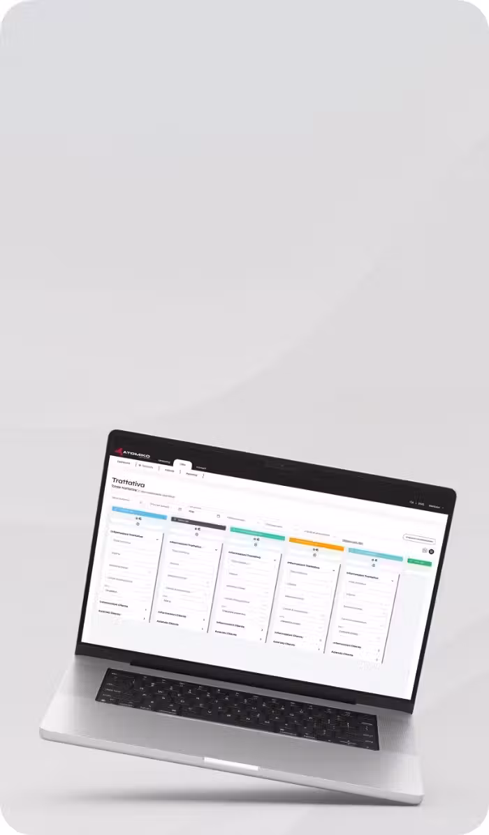 Un CRM semplice, veloce, ATOMIKO.