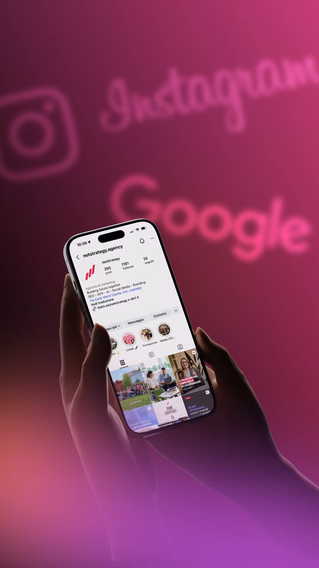 Immagine di presentazione sezione sito web