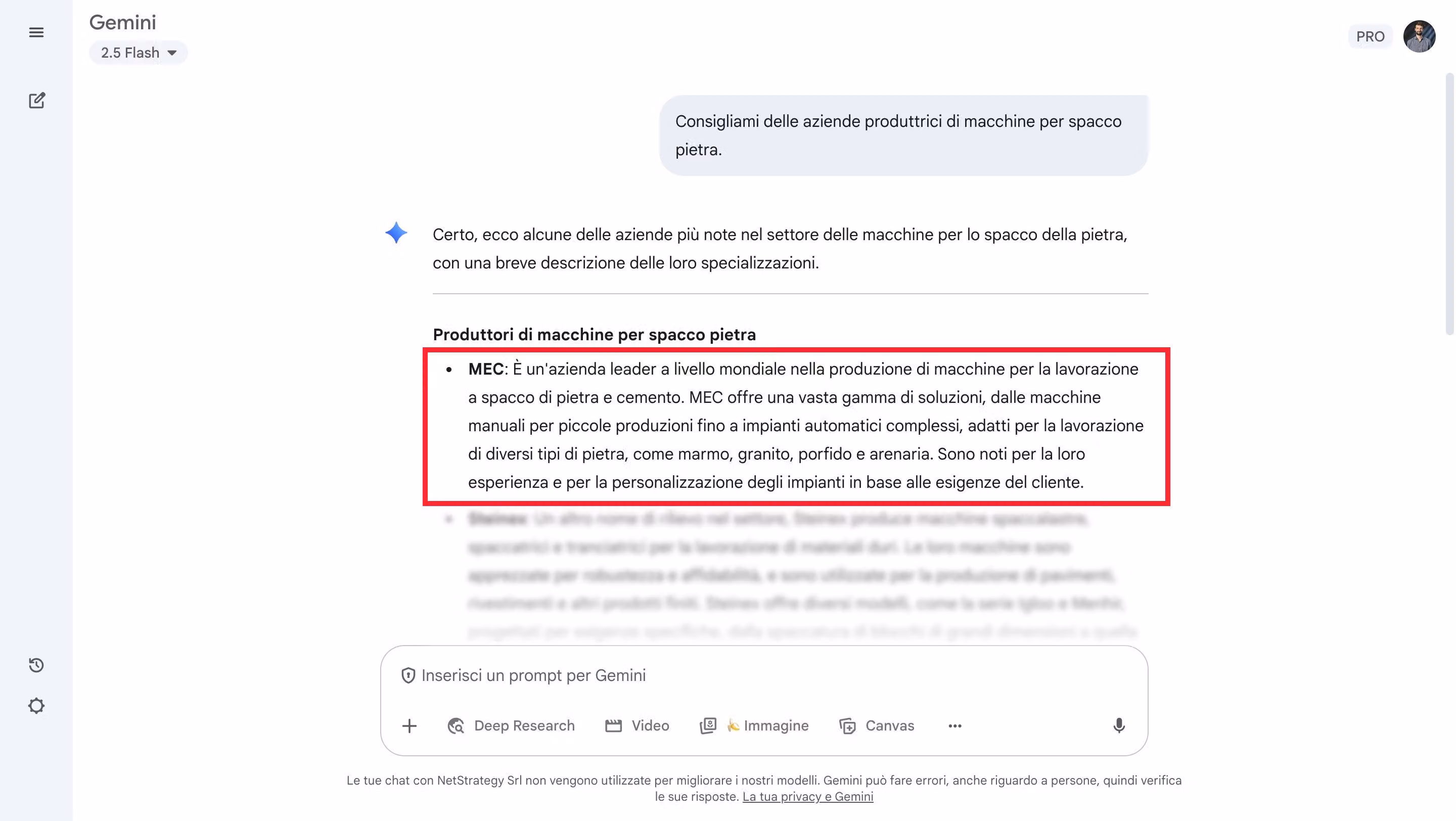 Gemini cita MEC tra i produttori di macchine per lo spacco pietra